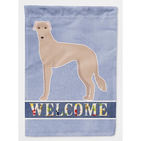 Carolines Treasures Tan Longdog Welcome Flag Canvas House Size CK3754CHF